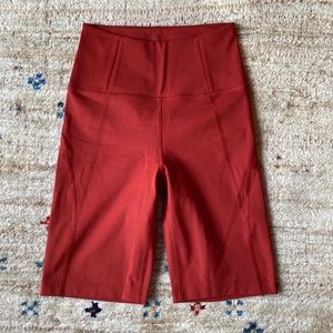 Girlfriend Collective High Waist Bike Short, Brick, Size XS